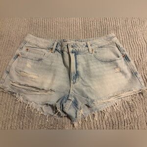 Garage Light Blue Distressed Denim Shorts Size 9